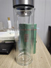 領(lǐng)臣（LINGCHEN）雙層玻璃杯茶杯男士泡茶專(zhuān)用高硼硅耐熱防爆耐高溫高級商務(wù)茶水杯 曬單實(shí)拍圖