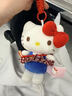 三麗鷗包包掛件hellokitty毛絨公仔鑰匙扣書(shū)包掛飾背包玩偶 正版蘋(píng)果挎包Kitty 紅繩款(含愛(ài)心扣) 曬單實(shí)拍圖
