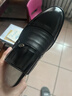 紅蜻蜓牛皮男鞋套腳皮鞋男商務(wù)休閑鞋男一腳蹬樂(lè )福鞋 WTA240481 黑色41 曬單實(shí)拍圖