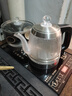 開(kāi)品 全自動(dòng)底部上水感應續水電熱水壺 家用辦公茶具套裝燒水消毒茶臺 可嵌入式玻璃燒水壺茶桌一體 1L 晶耀黑20X37CM 燒水煮杯 桶水款 曬單實(shí)拍圖