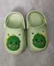 牧童兒童拖鞋夏男寶寶洞洞鞋軟底女童卡通洗澡嬰幼兒家居鞋奶龍綠150 曬單實(shí)拍圖