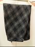 香影摩登格紋半身裙女深灰2026春季新款優(yōu)雅復古后開(kāi)叉高腰裙子 深灰 M 160/64A/95-110斤 曬單實(shí)拍圖