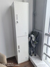 福凱祥更衣柜儲物柜員工柜帶鎖鋼制鐵皮柜辦公室車(chē)間衣柜單二門(mén)更衣柜白 曬單實(shí)拍圖