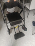 立善老年人助力行走器老人推車(chē)可推可坐碳纖維輪椅骨折小型輕便輔助車(chē) 熱賣(mài)【減震腳踏款黑】助行+輪椅+買(mǎi)菜車(chē)/LG02 曬單實(shí)拍圖