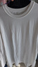 凡客誠品（VANCL）純棉長(cháng)袖T恤男春秋季圓領(lǐng)內搭衣服休閑寬松透氣打底衫 白色 2XL 曬單實(shí)拍圖