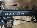 大行（DAHON）D8折疊自行車(chē)20英寸8速超輕鋁合金線(xiàn)碟剎成人男女運動(dòng)單車(chē)KBA083 亮黑【暴龍接頭】 曬單實(shí)拍圖