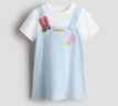 H&M【瘋狂動(dòng)物城】童裝兒童女童連衣裙春季新款朱迪T恤式裙1346691 淺藍色/瘋狂動(dòng)物城 130 130/64(6-8Y) 曬單實(shí)拍圖