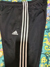 阿迪達斯（adidas）運動(dòng)褲男秋季防風(fēng)休閑衛褲健身跑步運動(dòng)褲 黑白收腿褲 M 曬單實(shí)拍圖