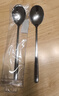 onlycook316L不銹鋼勺子湯勺湯匙 家用加厚圓底餐勺飯勺調羹 餐具 兩只裝 曬單實(shí)拍圖
