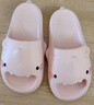 chikoku新款小萌鯊拖鞋女夏季家居可愛(ài)厚底防滑情侶鯊魚(yú)涼拖鞋男夏 曬單實(shí)拍圖