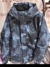 鴨鴨（YAYA）羽絨服男短款冬季新款加厚工裝潮流百搭保暖迷彩青少年外套 藍迷彩 M (170) 曬單實(shí)拍圖