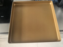 法焙客不沾方形烤盤(pán)烤箱不粘小金盤(pán)面包餅干蛋糕烤盤(pán)家用金色不粘烤盤(pán) 曬單實(shí)拍圖