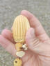 BJYL大號玉米文玩實(shí)心竹雕刻玉米手把件竹雕龍血金絲竹手盤(pán)把玩件配飾 竹雕玉米大號+竹手鏈配飾 曬單實(shí)拍圖