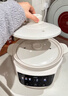 多利科（Dretec）電燉鍋陶瓷煲湯家用煮粥慢燉鍋專(zhuān)用鍋不溢鍋全自動(dòng)煲湯多功能家用 白色【新款】 3L 曬單實(shí)拍圖