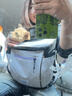 HiDREAM貓背包寵物外出便攜雙肩包貓咪胸前包透氣小型犬出門(mén)貓洗澡遛貓包 曬單實(shí)拍圖