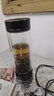 FANCYCHIC雙層玻璃杯茶水分離泡茶杯子男女士便攜透明隔熱水杯旋轉水杯 商務(wù)黑 硬殼彩盒(宜自用) 曬單實(shí)拍圖