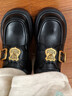 天美意吳昕同款女鞋子瘋狂動(dòng)物城聯(lián)名厚底樂(lè )福鞋上班通勤小皮鞋 松露黑-高海寧同款 36 曬單實(shí)拍圖