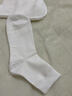 貓人5雙裝女士襪子女夏季純棉100%中筒襪子女白色百搭女生休閑長(cháng)襪 曬單實(shí)拍圖