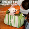 TOUCHDOG貓包外出便攜單肩手提斜挎包防風(fēng)保暖冬季狗狗出行包小型犬寵物包 綠色斜挎包 均碼【建議12斤內】 曬單實(shí)拍圖