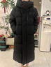 鴨鴨珠峰358g高充羽絨服男女長(cháng)款冬季新款戶(hù)外防寒加厚外套HY 青光黑色 L （充絨321克） 曬單實(shí)拍圖