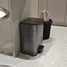 VEELAR客廳垃圾桶家用大號帶蓋廚房專(zhuān)用衛生間高顏值不銹鋼輕奢2025新款 【臥室/客廳推薦】火山石灰13L 曬單實(shí)拍圖
