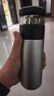 京東京造鈦健康保溫杯純鈦茶隔【茶水分離】茶杯子男女大容量 冰花漆500ml 曬單實(shí)拍圖