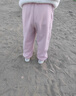 優(yōu)衣庫童裝女童仿羊羔絨休閑寬腿褲闊腿褲加絨褲子478169 10 水粉色 160 曬單實(shí)拍圖