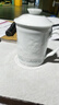 景德鎮陶瓷影青玲瓏茶漏杯辦公室帶蓋泡茶馬克杯茶水分離大容量男士禮物 夢(mèng)回桃園玲瓏茶漏杯 曬單實(shí)拍圖