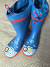 檸檬寶寶兒童雨鞋高筒女童男孩防水防滑橡膠雨靴學(xué)生水鞋 藍色機器人 35 曬單實(shí)拍圖