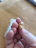 菜百首飾黃金耳釘 足金5G閃耀金小豆豆耳飾 時(shí)尚水滴扣耳釘 YZ 黃金耳飾 約2.44g 曬單實(shí)拍圖
