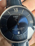 天梭（TISSOT）【二手99新】二手天梭TISSOT杜魯爾系列男士機械腕表   鋼帶皮帶款 二手天梭自動(dòng)機械休閑 T099.407.16.048.00藍盤(pán)皮帶 曬單實(shí)拍圖