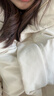 MUJI 女式 不易沾水 羽絨夾克 羽絨服女款 女裝25年冬季外套 BD11BA5A 象牙色 M (160/84A) 曬單實(shí)拍圖