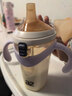 A 2翻蓋ppsu奶瓶6個(gè)月以上一歲以上學(xué)飲重力球吸管鴨嘴杯寬口徑紫色 300ml紫色咬吸水嘴重力球吸管（12月+） 曬單實(shí)拍圖
