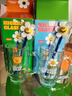 GLASSLOCK&wigglewiggle聯(lián)名玻璃杯女生水杯高顏值創(chuàng  )意卡通杯贈攪拌棒410ml 曬單實(shí)拍圖