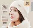 玖慕（JIUMU）純羊毛保暖毛線(xiàn)帽秋冬季針織帽冷帽冬帽月子帽冬天戶(hù)外防寒帽子女 曬單實(shí)拍圖