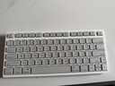 CHERRY櫻桃KW7100 MAC鍵盤(pán)妙控MINI版無(wú)線(xiàn)輕薄商務(wù)辦公家用 便攜迷你兼容蘋(píng)果鍵盤(pán)藍牙三通薄膜 月光白 曬單實(shí)拍圖