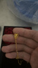 中國黃金（CHINA GOLD）黃金項鏈女士足金葫蘆吊墜轉運珠婦女節38女神節禮物送女友老婆 足金葫蘆吊墜約0.3g*配銀鏈*玫瑰禮盒 曬單實(shí)拍圖