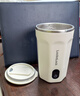 樂(lè )扣樂(lè )扣自動(dòng)攪拌杯磁力電動(dòng)咖啡杯可攪拌豆漿316不銹鋼杯水杯直飲杯 白色 400ml 曬單實(shí)拍圖