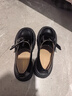 ZHR厚底單鞋女復古輕便魔術(shù)貼樂(lè )福鞋英倫通勤皮鞋配裙子JF172黑色39 曬單實(shí)拍圖