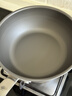 三頭鷹純鈦炒鍋無(wú)涂層不粘鍋鈦鍋抗菌鈦炒鍋燃氣電磁爐純鈦小炒鍋24cm 曬單實(shí)拍圖