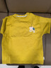 小象漢姆童裝男童短袖T恤純棉兒童夏天t恤衫中大童洋氣上衣 姜黃 140cm 曬單實(shí)拍圖