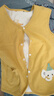 舒貝怡兒童馬甲純棉兩面穿嬰兒衣服坎肩男女背心馬夾春秋外穿上衣黃110 曬單實(shí)拍圖