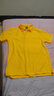 吳衣斯polo衫男女短袖夏季上衣有翻領(lǐng)t恤女工作服廣告衫定制印logo CY920#黃色全棉款 2XL 曬單實(shí)拍圖
