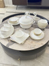 以辰2026新款碗碟套裝家用碗筷喬遷高溫骨瓷餐具套裝景德鎮陶瓷碗盤(pán)子 時(shí)尚小資配富貴煲 66件套 曬單實(shí)拍圖
