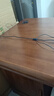 榮將純中式實(shí)木油漆辦公桌老板桌寫(xiě)字臺財務(wù)電腦桌工作臺 1.6米中抽款 曬單實(shí)拍圖