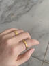 中國黃金（CHINA GOLD）18K金指環(huán)百搭女款磨砂素圈天元戒指婦女節生日禮物送女朋友愛(ài)人 18K磨砂素圈天元戒指  約0.3g 圈號14 曬單實(shí)拍圖