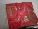八海鳥(niǎo)新年無(wú)紡布手提袋加厚覆膜環(huán)保袋春節送誕禮物喜慶禮品袋紅色 曬單實(shí)拍圖