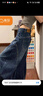 棉致美式復古彎刀牛仔褲子女新款秋冬季潮流小個(gè)子高腰寬松闊腿長(cháng)褲 936藍色【常規高品質(zhì)】 2XL 140-150斤 曬單實(shí)拍圖