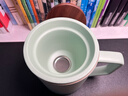 叁旬（sanxun） 知行陶瓷泡茶馬克杯帶蓋過(guò)濾水杯女男辦公室茶水分離杯子定制 知行馬克杯【湖蘭釉】 曬單實(shí)拍圖