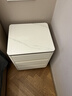 簡(jiǎn)約現代巖板床頭柜三斗柜輕奢臥室全實(shí)木框架意式極簡(jiǎn)時(shí)尚皮質(zhì) 進(jìn)口亮光巖板-米白色 50*40*55cm 曬單實(shí)拍圖